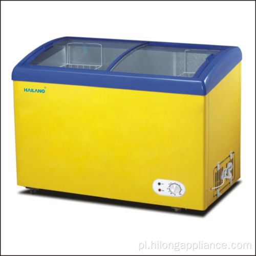 Supermarket Ice Cream Glass Door Freezer